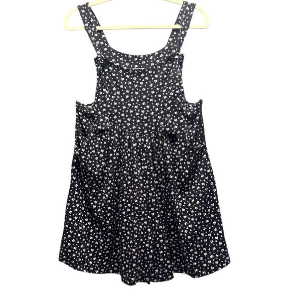 Black Ditsy Floral Print Overalls Jumpsuit with Pockets NWT | Boutique - Picture 5 of 11